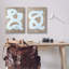 "Abstract Squiggle Line", ensemble de 2 toiles murales par Vanna Lam-1350432992