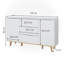 138 Cm Wide 3 Drawer Sideboard