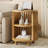 Yeva 19.7" Mid Century Modern Nightstand, Round Bedside Table With Open Shelf-229015156-229722784-218511751