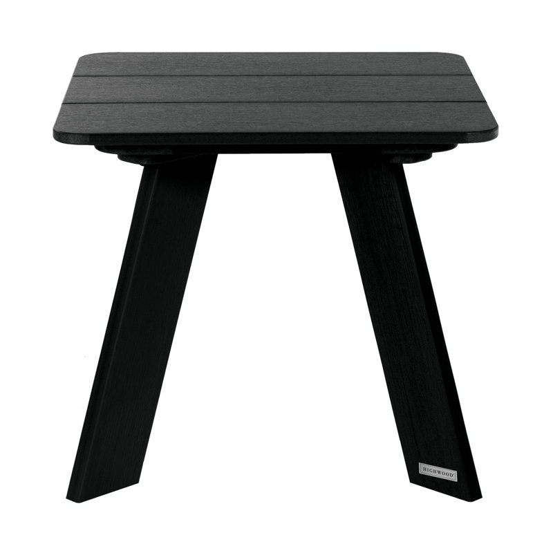 Table d'appoint en plastique Byrnes, Noir