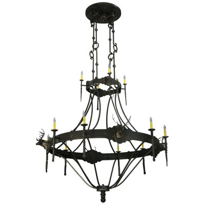 Rustic Lodge 12 - Light Chandelier