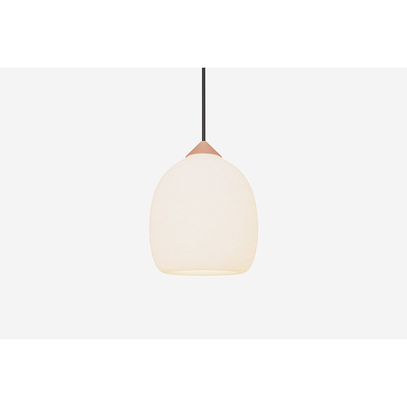 Gulp Pendant Light, Blossom, 12.5'' H x 6.97'' W x 6.97'' D, Black