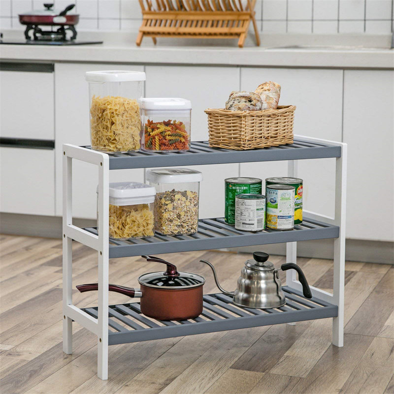 Shoe Rack, Grey/White