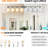 8- Bathroom Wall Sconce In Brushed Nickel With Frosted Glass, Modern Design For Hallway & Bedroom, Rust- Material, Soothing , Quick Setup Vanity Lamp, Finish And Glass Shade, Fit Bathroom, Hallway,-562565469-562565468-562565466