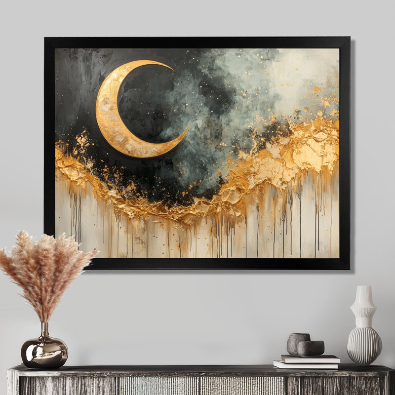 Luken - Fantasy Wall Art, H 30 po x l 40 po, Noir, noir, noir, noir, Cadre de photo unique
