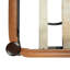 Lit plateforme tapissier en similicuir Hawthorne avec tête de lit capitonnée et pieds en bois massif-123514300