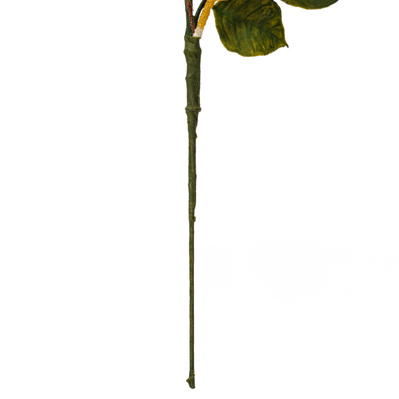 20" Green and Yellow Artificial Lemon Spray Arrangement