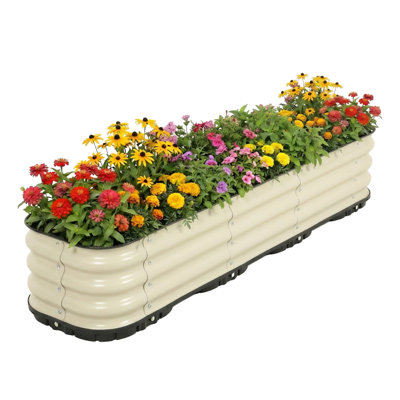  Galvanized Self-Watering Planter Box