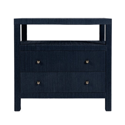 Table de chevet 2 tiroirs avec tablette Celia