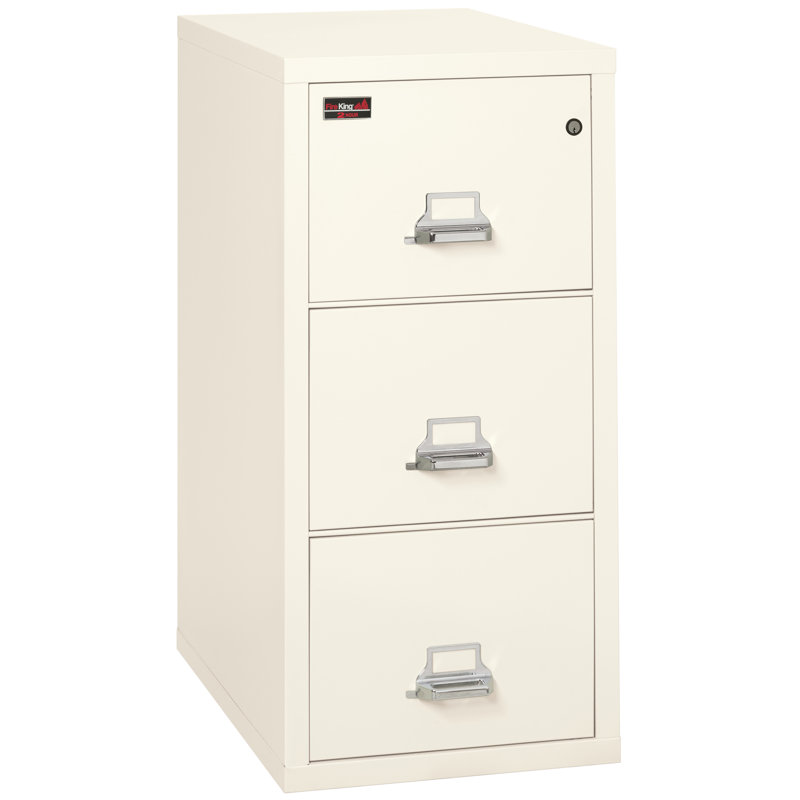Fireproof 3 - Drawer File Cabinet, Ivory White