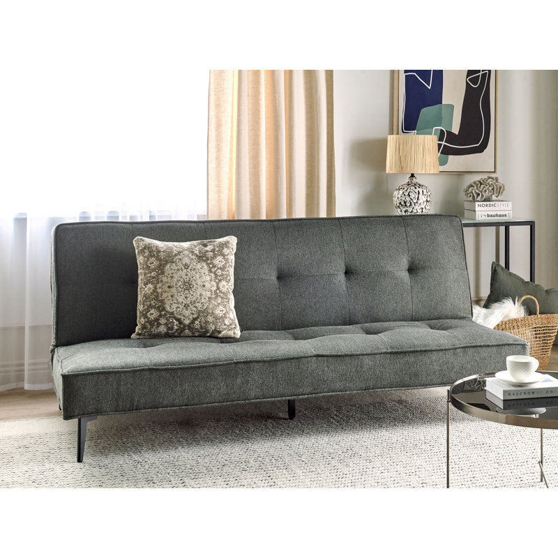 Jeromesville 3 Seater Sofa Bed, Dark Gray