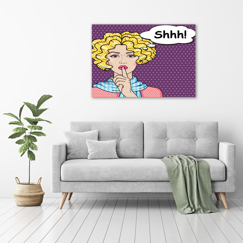 Comic Woman - Wrapped Canvas Print, Canvas, 70cm H x 100cm W