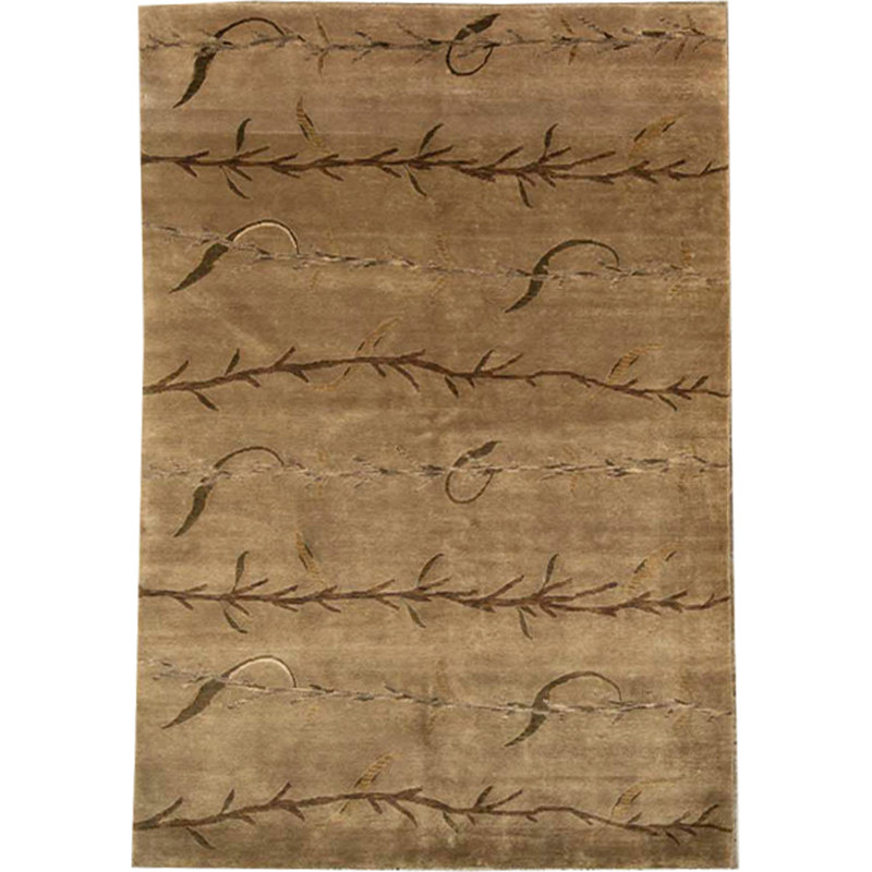 Wool Area Rug in Brown