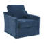 Fauteuil pivotant avec tissu chenille doux-97415408