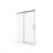 56" - 60" W X 76" H Frameless Soft-Closing Single Sliding Shower Door, 3/8" (10Mm) Tempered Glass With Easy-Cleaning Coating-111950595