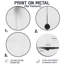 «Midnight Dot & Line», art mural rond abstrait en métal minimalisme-39582004