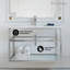 Meuble-lavabo simple 36 po avec tablette ouverte Pierre-1660334734