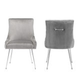 20'' H Velvet Upholstered Side Chair