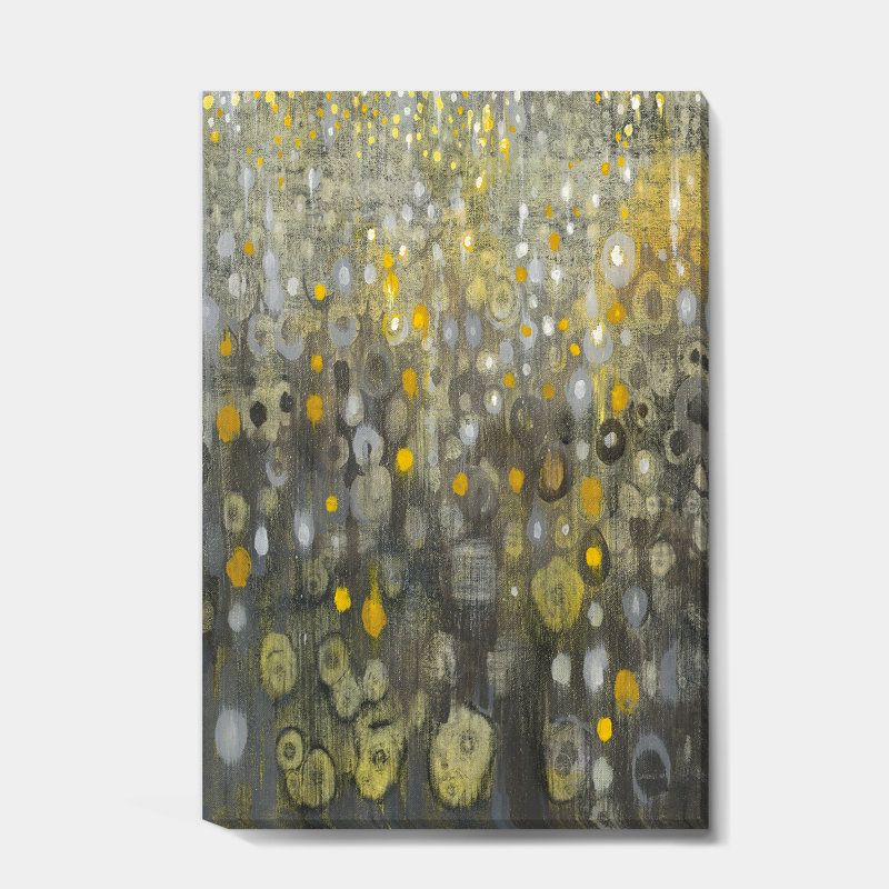 « rain abstract v », reproduction d’art sur toile, H 20 po x l 12 po x P 1po, Toile tendue