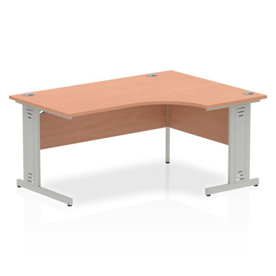 Impulse L-Shaped Metal Base Computer Desk
