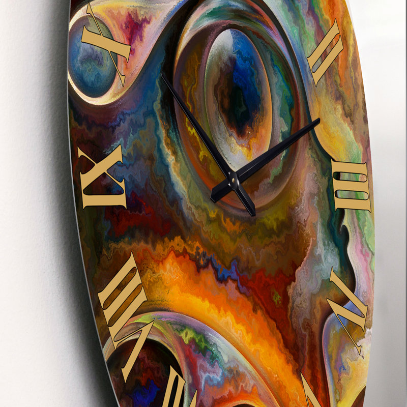 Inner Reality, peinture de paysage d'horloge murale moderne, Moyen