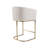 Abdisalan Upholstered Counter Stool with Metal Frame