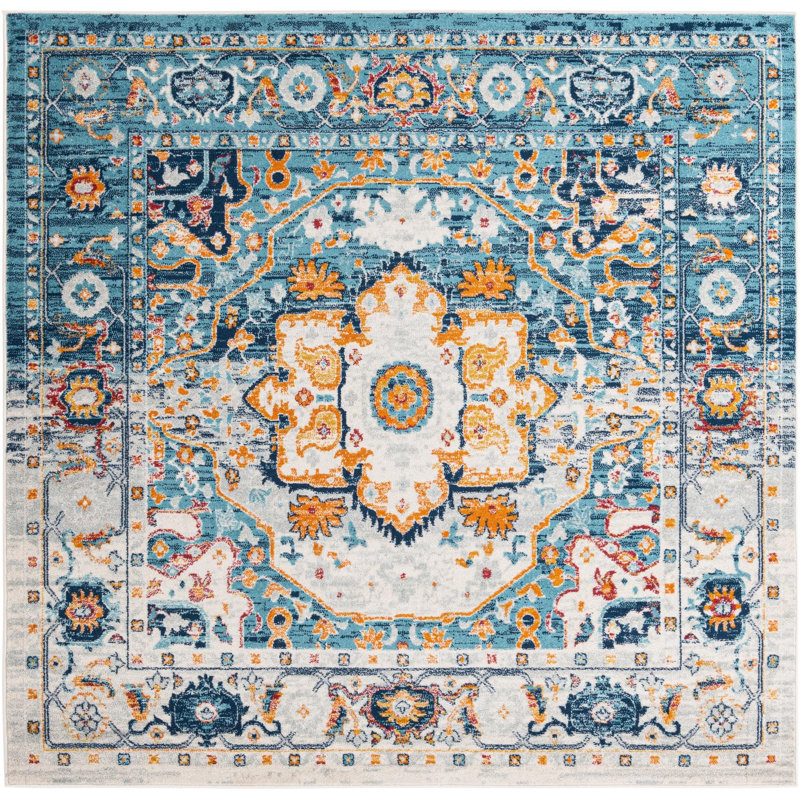 Hageman Oriental Indoor Rug, Square 4'