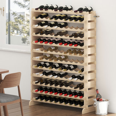 Avant Solid Wood Wine Bottle Rack Natural