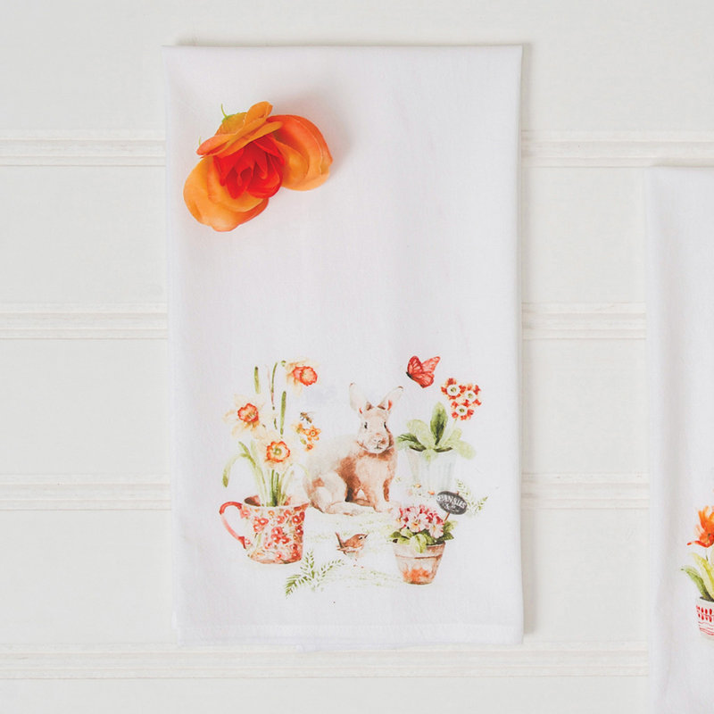 Serviette essuie-main Little Garden Rabbit Bunny