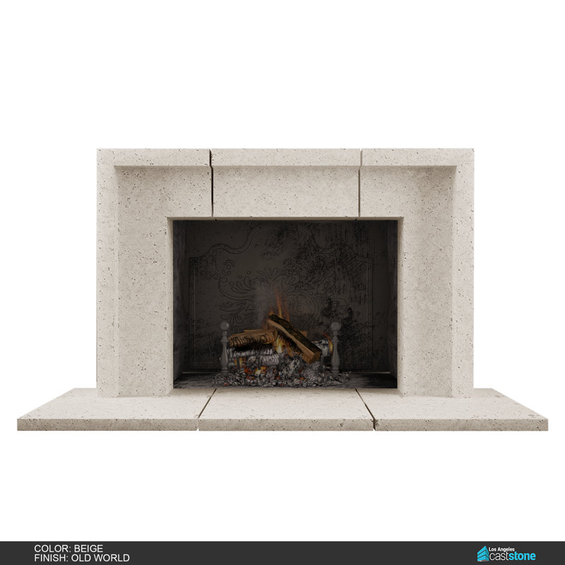 Sevun Fireplace Surround, Old World Beige