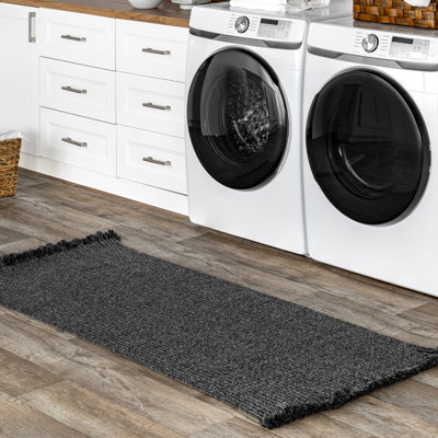 Tapis intérieur / extérieur gris anthracite Bedard