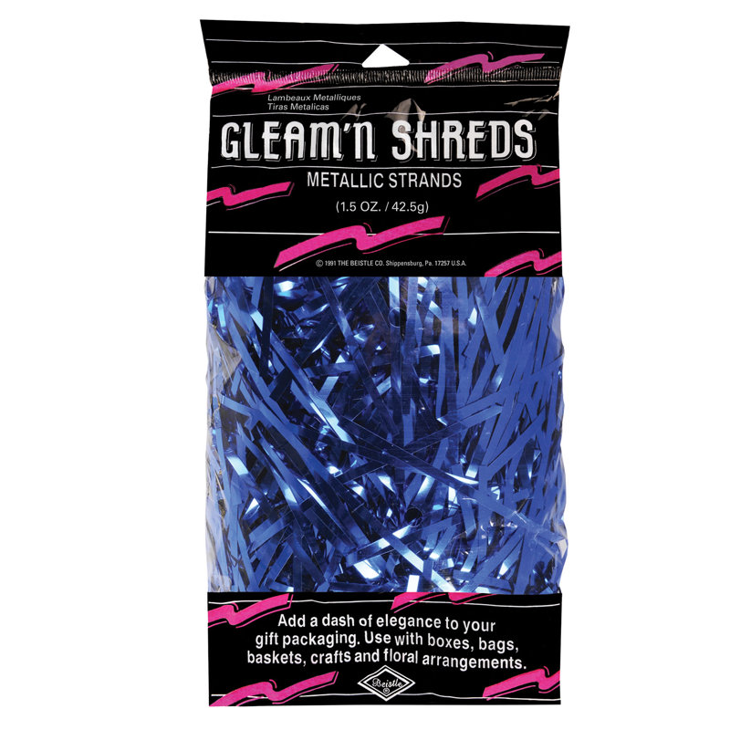 Brins métalliques Gleam 'N Shreds, Bleu