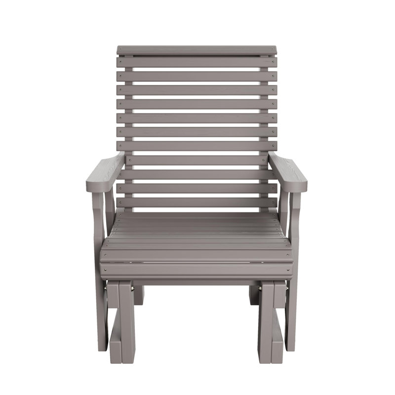 Fauteuil oscillant traité Amish Casual 600 lb, Teinture gris semi-solide