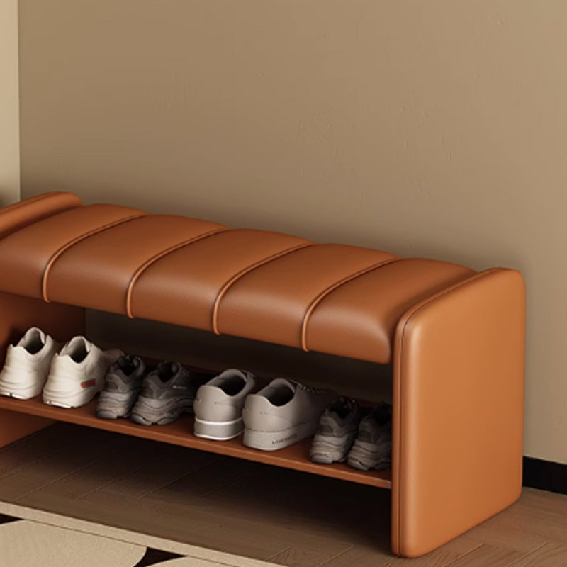 Home Shoe Stool, Orange