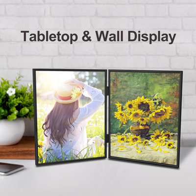 8x10 Picture Frame Double Hinged Folding
