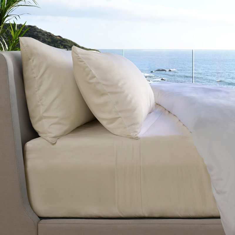 Bamboo Sateen Sheet Set, Coconut Milk, King