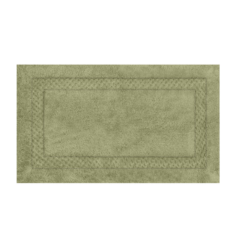 Antigona Soft Bath Rug, 21" W x 34" L, Green