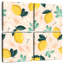 Motif Yarlin citron et fleurs-109154317