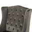Fauteuil club à dossier haut rembourré et capitonné Danni-Lee pouvant servir de fauteuil d'appoint ou de fauteuil à oreilles dans le salon-108200264