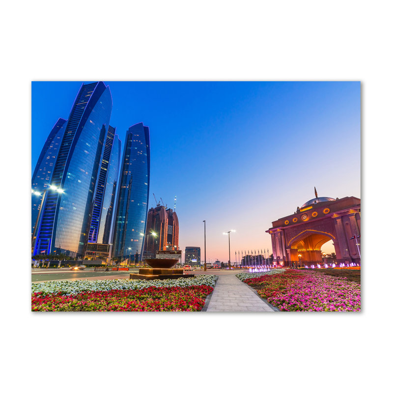 Streets Of Abu Dhabi - Wrapped Canvas Print