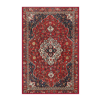 Tapis traditionnel rouge / noir