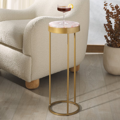 Shaelin Stone Top End Table