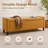 Velvet Upholstered Storage Bench Entryway Bench with Large Storage-575796066