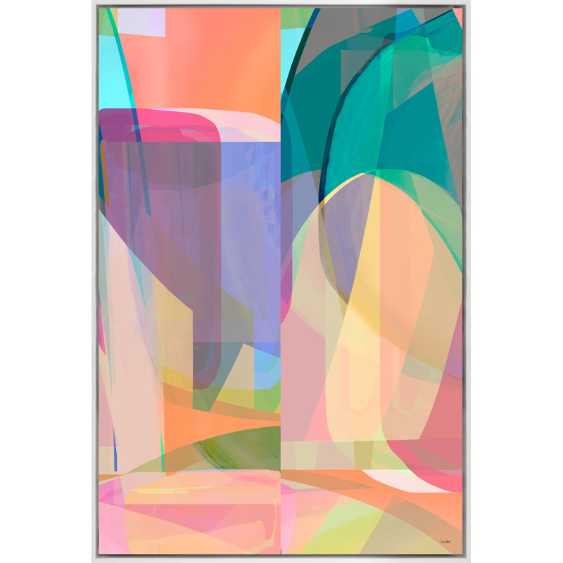 Jungle Song Print, White Framed, 50" H x 33" W