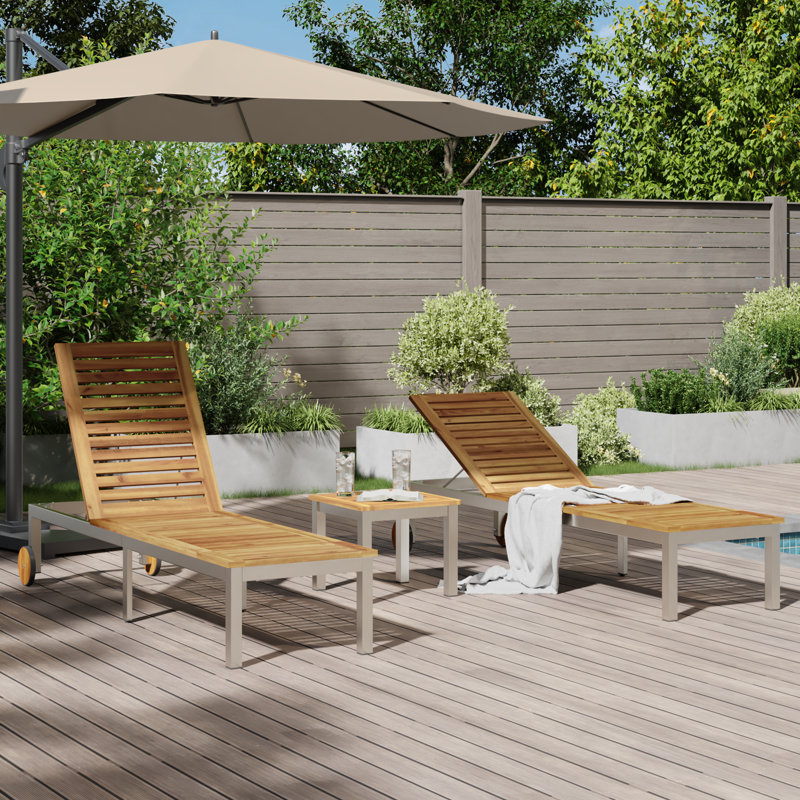 vidaXL Lounger Sun Outdoor Garden Chair Adjustable Patio