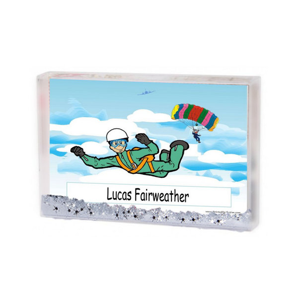 Skydiving Frame Printed Perfection Personalized Skydiving Male Snow Globe Frame Gift ...