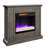 duraflame Wall Mantel Electric Fireplace, Weathered Gray