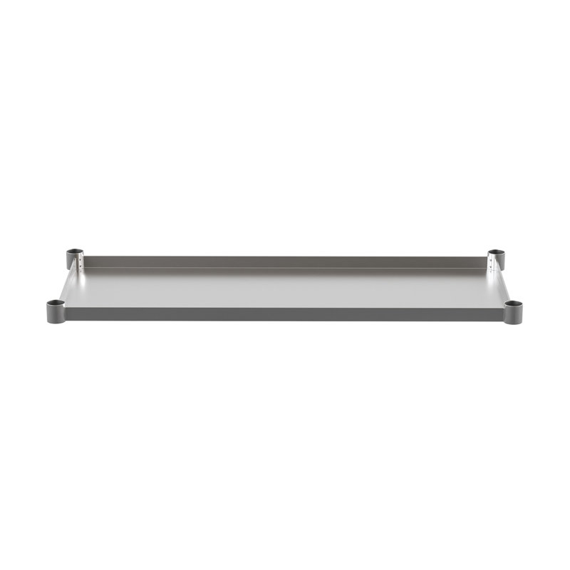 Galvanized Steel Adjustable Add-On Work Table Restaurant Shelf for Work Tables, 24" x 48"