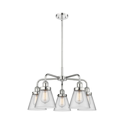 Lustre suspendu 5 lumières Cone