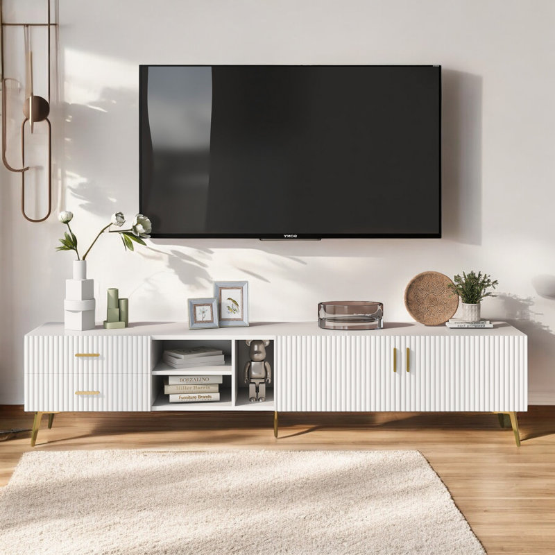 White Tv Stand For 75-inch Televisions